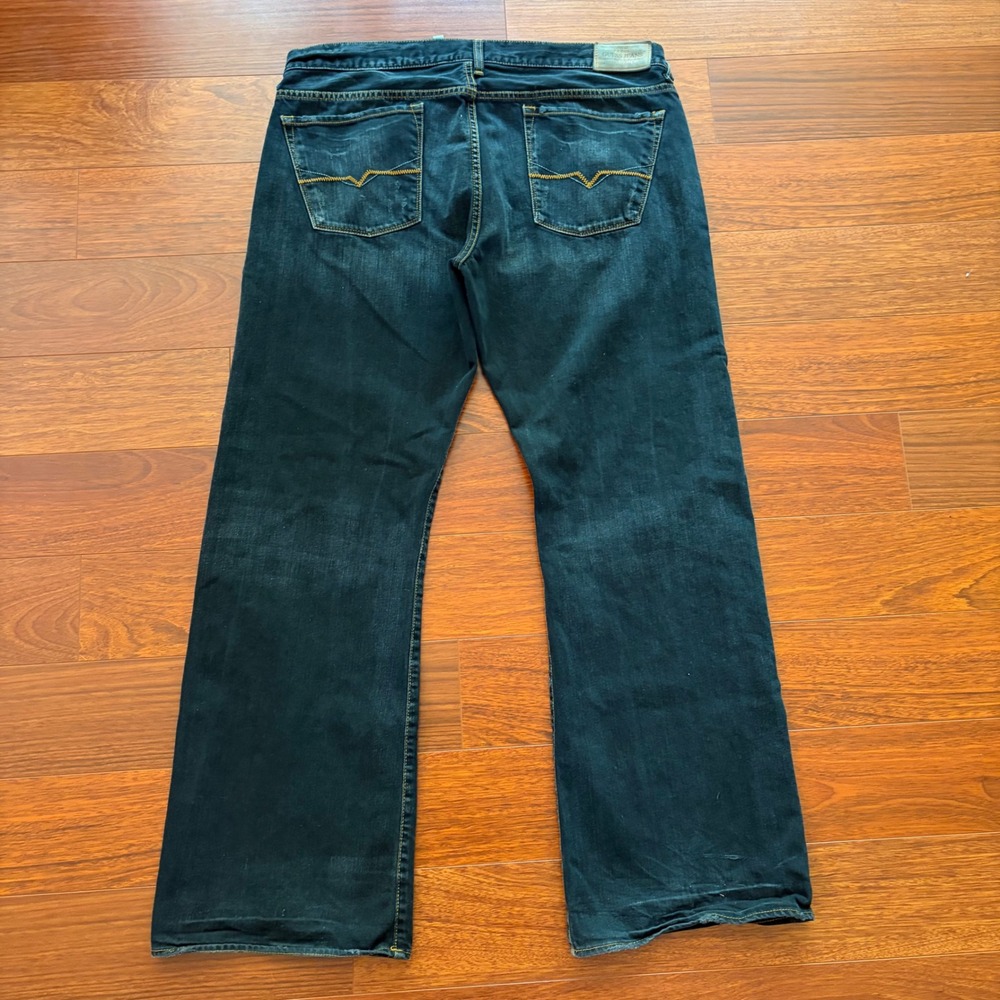 Guess Jeans Mens The Cliff Bootcut Denim Jeans 38x32 Dark Wash Vintage Jeans